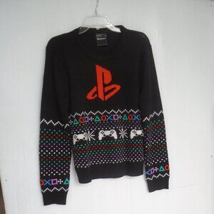 PlayStation Youth Christmas Sweaters Size L (14-16) Black